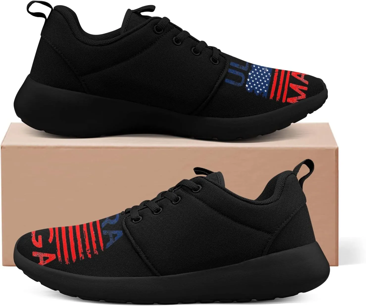 Pitovozu Trump 2024 Shoes for Men Walking Running Athletic Lightweight Shoes Comfortable Tennis Sports Sneaker Gifts