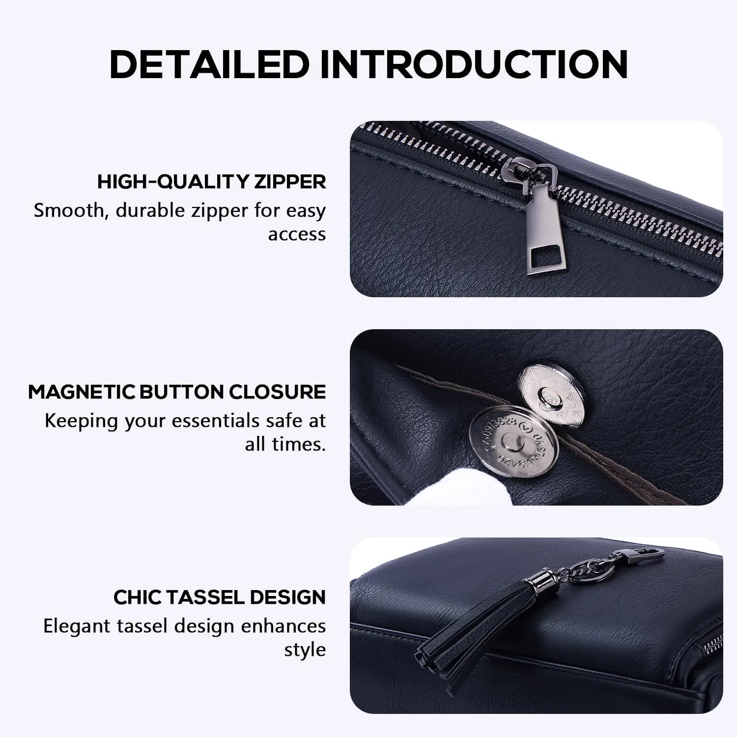 POIUGOYA Crossbody Purses for Women Trendy,Vegan Leather Medium Crossbody Bag,Women's Crossbody Travel Purse Built in Wallet