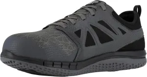 Reebok Men's Rb4250 Zprint Safety Steel Toe Athletic Work Shoe Navy Red and Grey