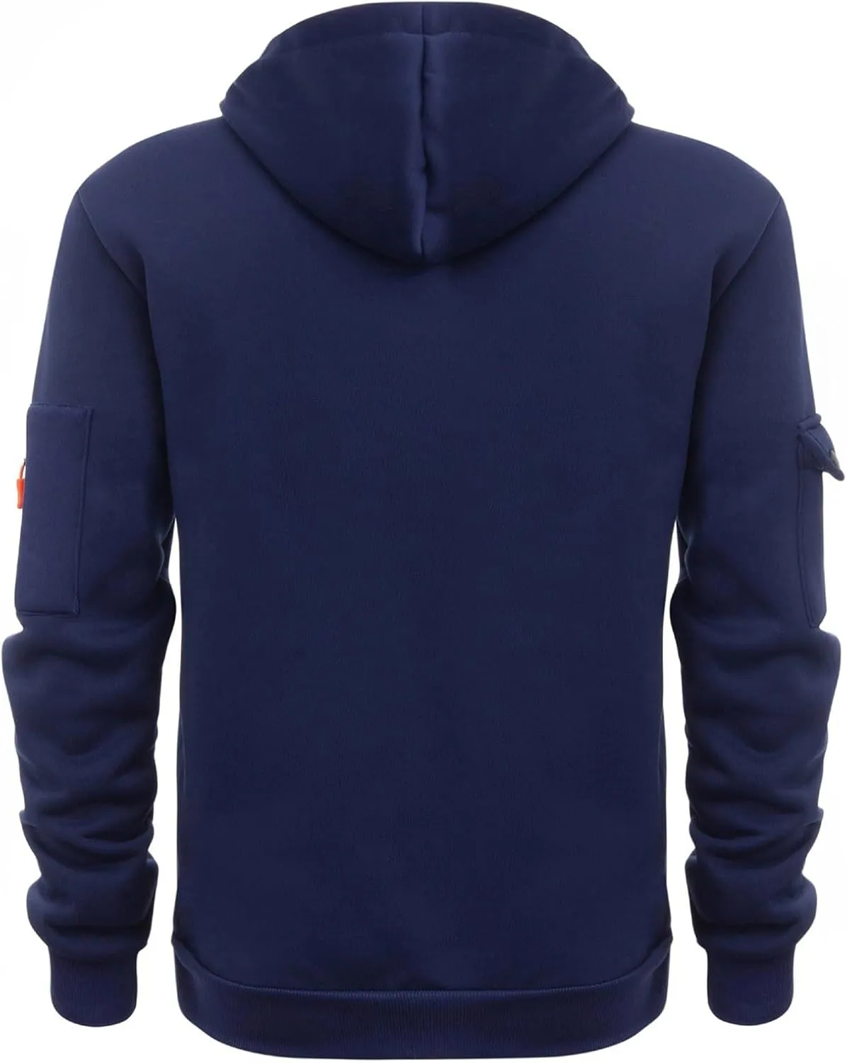 Solid Hoodie Pullover Sweater Men'S Fashion Spring And Autumn Casual Short Sleeved Round Neck Solid Color Thin