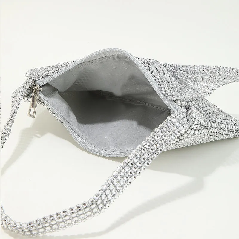 Sparkling Sequins Rhinestone Bow Party Handbag