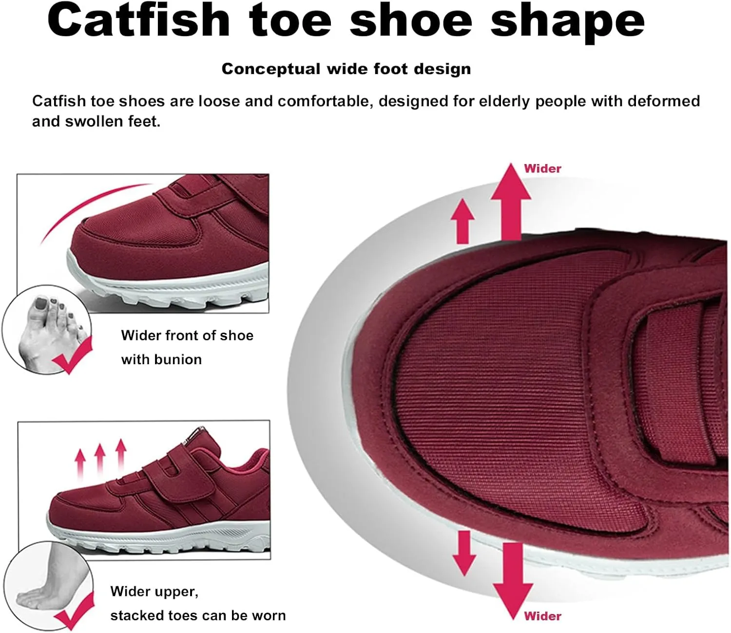 Sports Shoes for Men,Wide Breathable and Comfortable for Foot Pain Neuropathy Patients