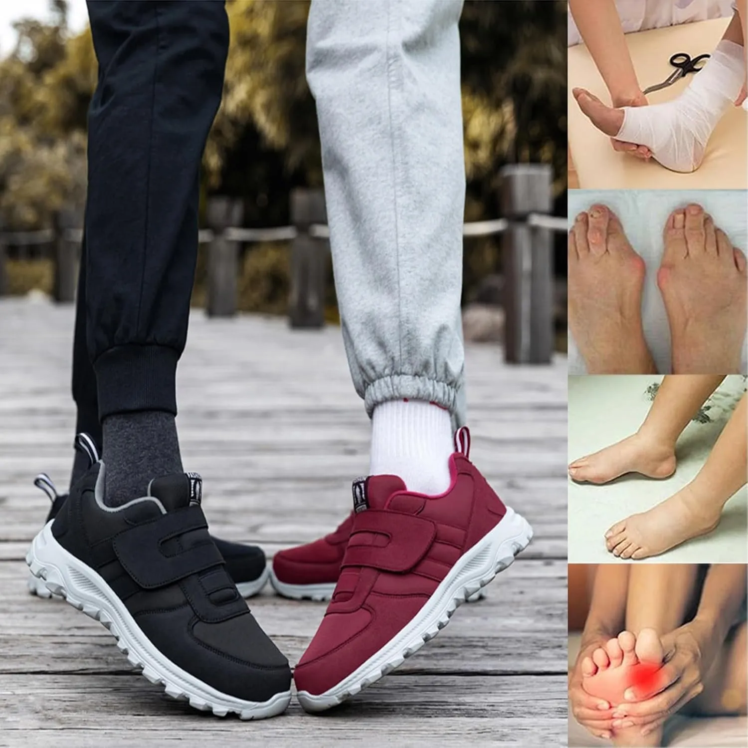 Sports Shoes for Men,Wide Breathable and Comfortable for Foot Pain Neuropathy Patients