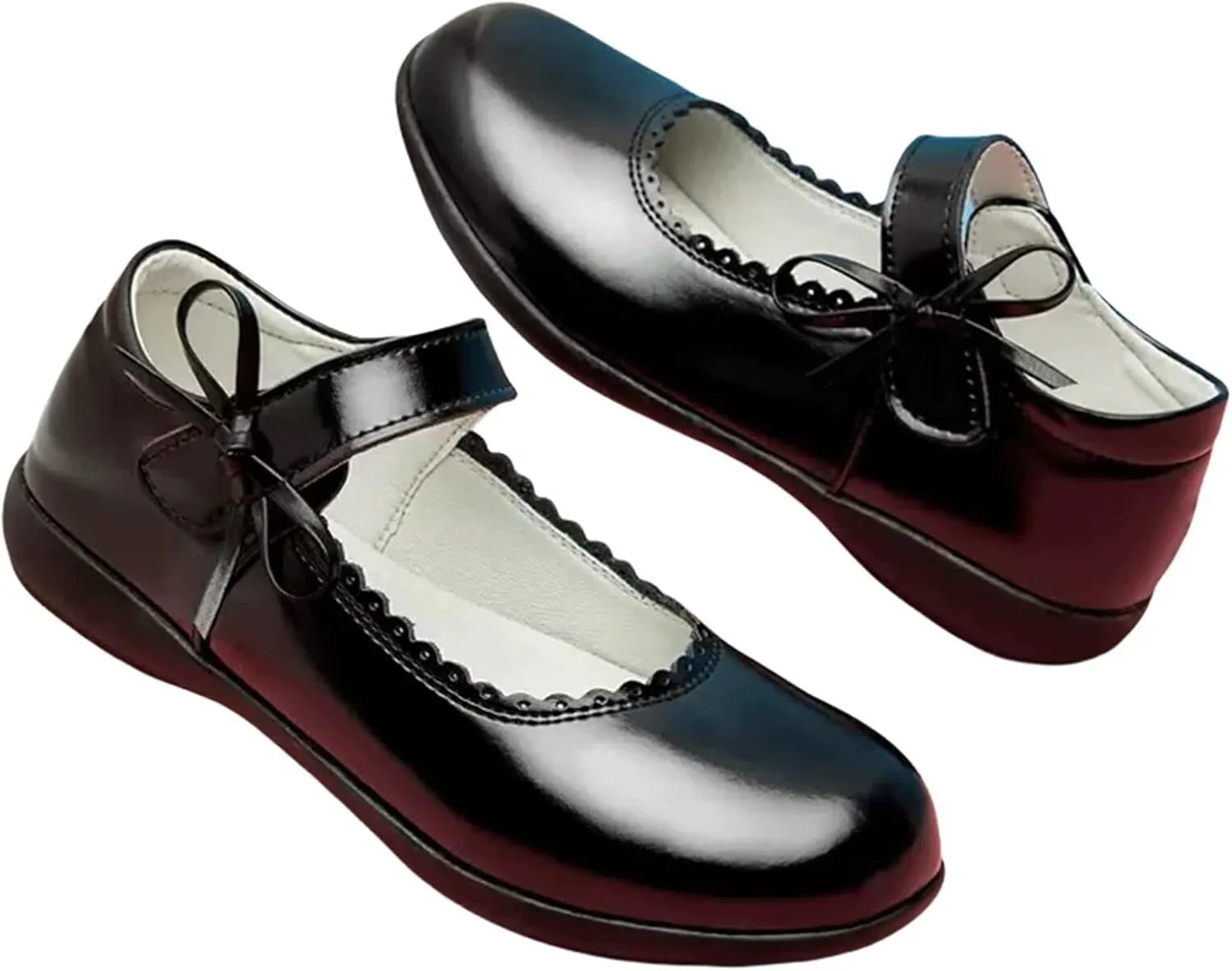 Toddler Girls Dress Shoes Princess Wedding Party Church Casual Walking School Uniform Shoes Leather