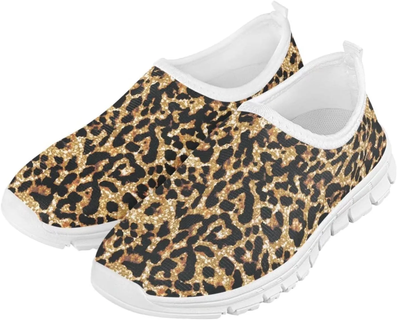 TODIYADDU Graphic Girls Sneakers Kids Breathable Mesh Shoes Lightweight Casual Tennis Running Athletic Sneaker, White