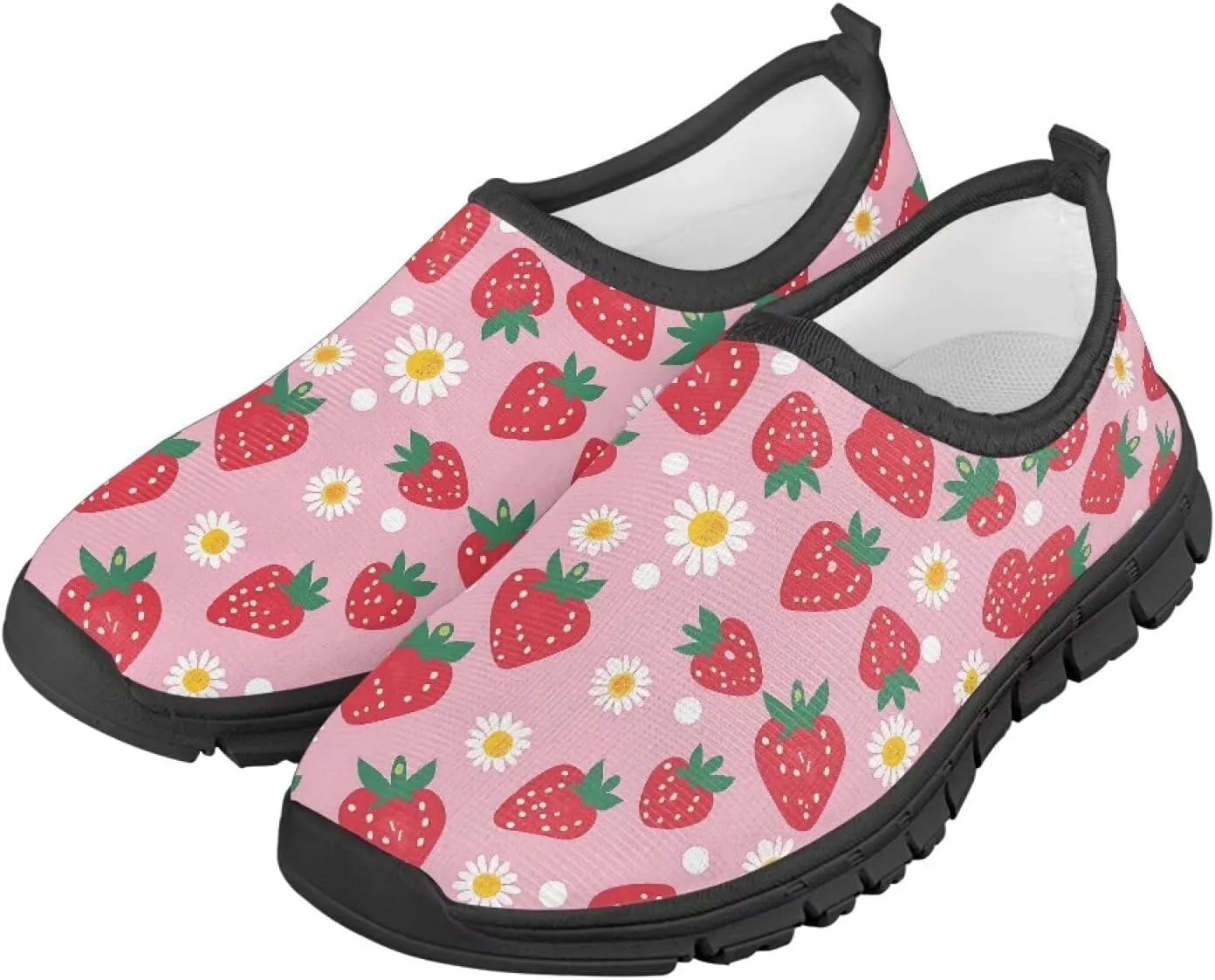 TODIYADDU Graphic Girls Sneakers Kids Breathable Mesh Shoes Lightweight Casual Tennis Running/Hiking/Walking Athletic Sneaker