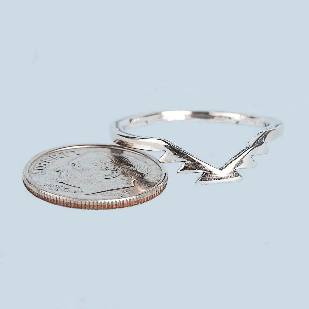 Turquoise Skies Tskies Skyweaver: Sterling Silver Stackable Ring Set