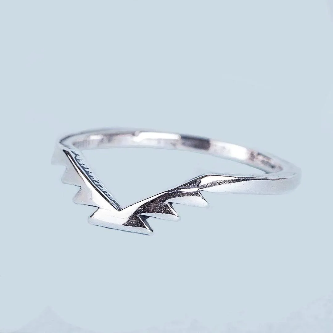 Turquoise Skies Tskies Skyweaver: Sterling Silver Stackable Ring Set