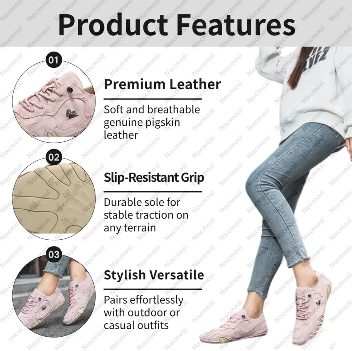 Vogany Shoes Orthopedic Sneakers for Women & Men, Vogldeck Waterproof Breathable Non-slip Grounding Hiking Boots
