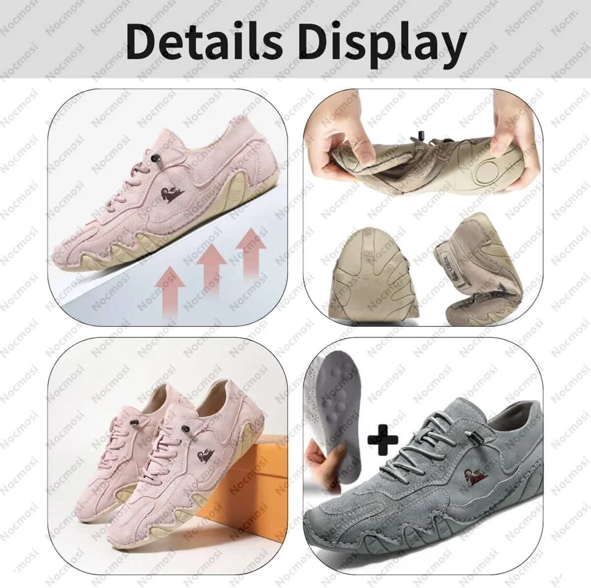 Vogany Shoes Orthopedic Sneakers for Women & Men, Vogldeck Waterproof Breathable Non-slip Grounding Hiking Boots
