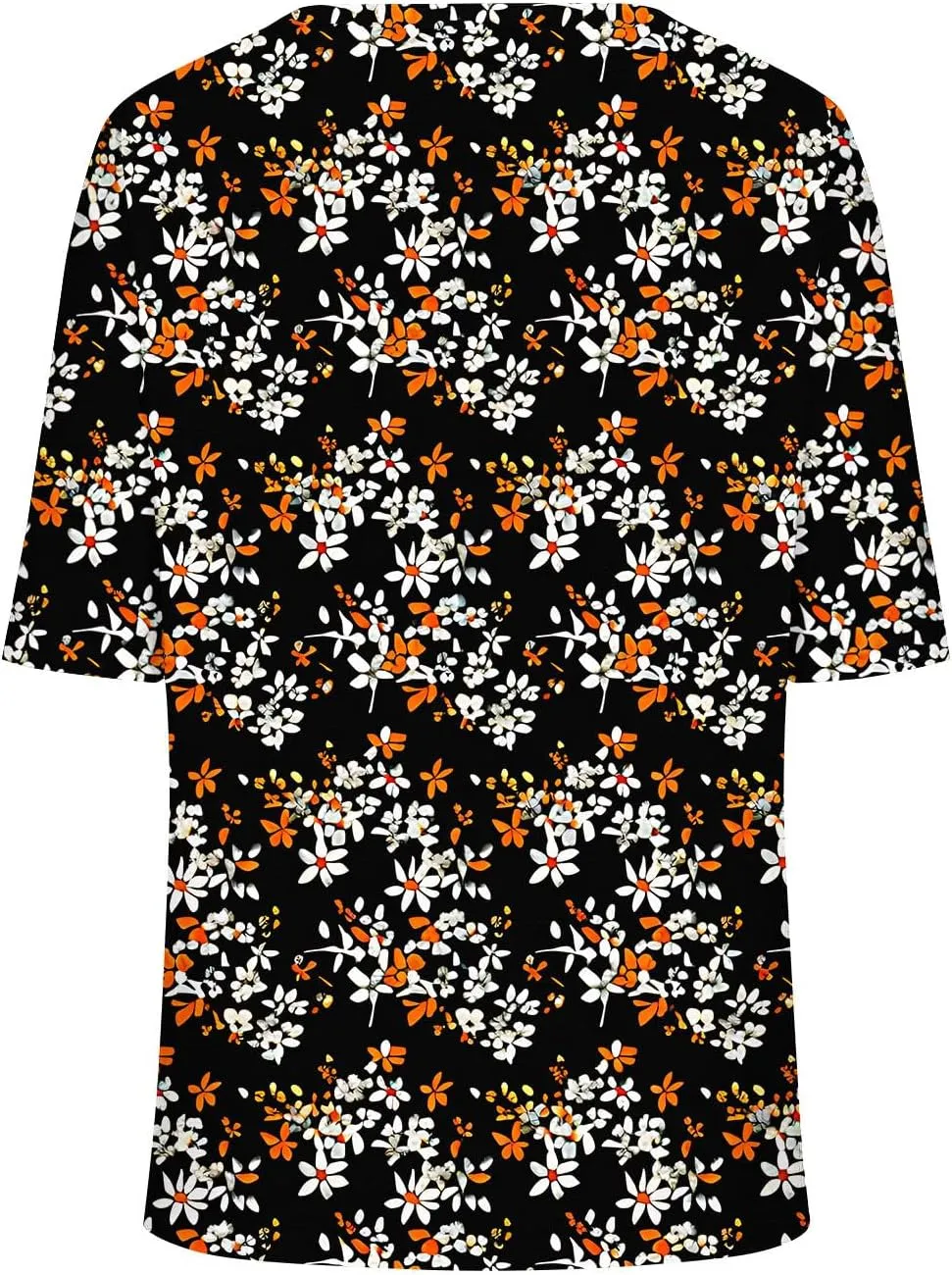 Women Floral Summer Tee Tops Dressy Casual Blouse Short Sleeve V Neck Loose Fit T Shirts Trendy Boho Clothes 2025