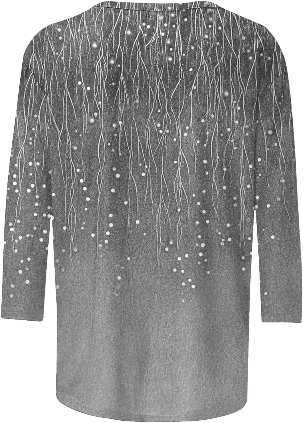Womens 2025 Floral Boho Summer Tops 3/4 Length Sleeve Shirts Trendy Fashion Blouses Tunics Beach Vacation Clothes