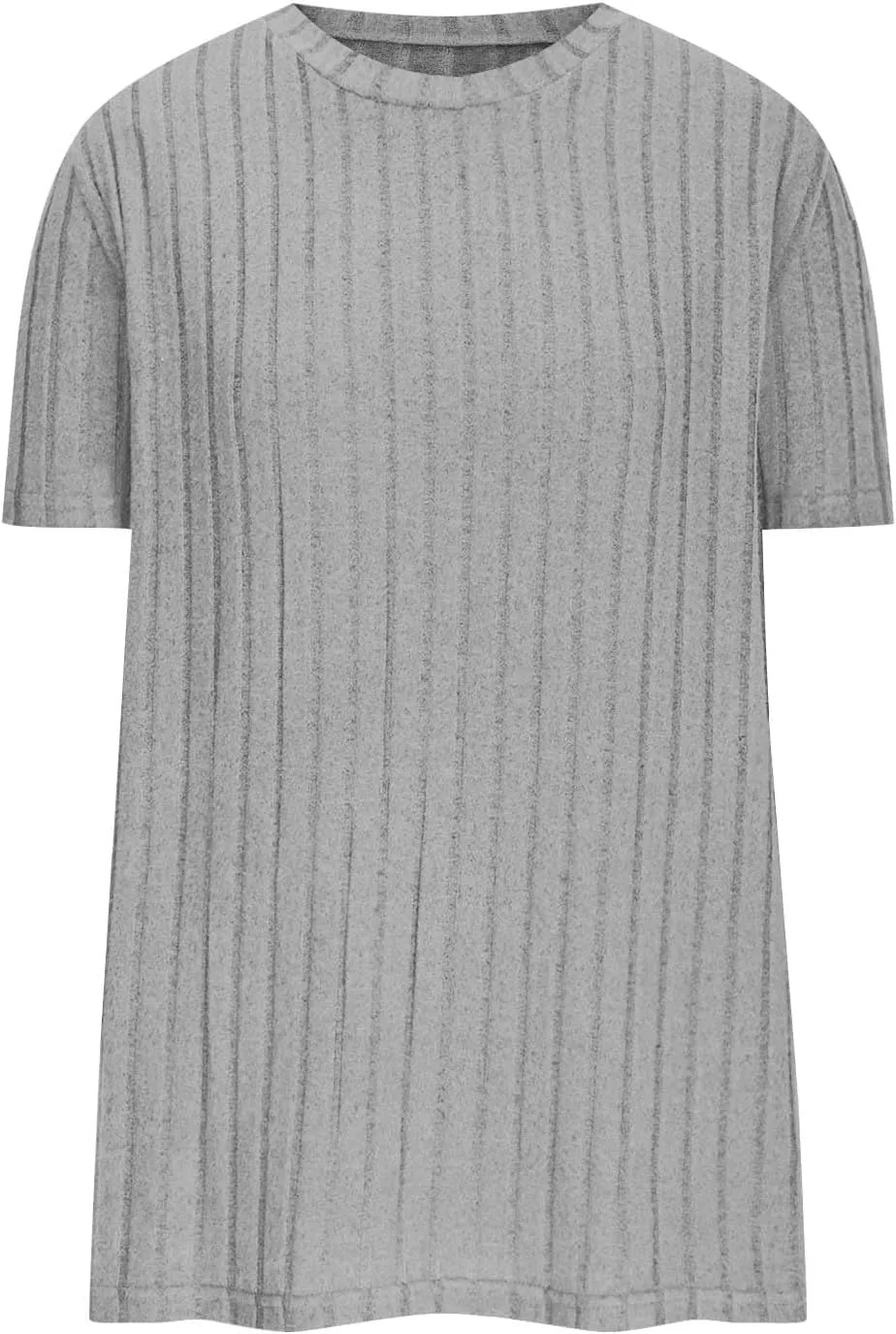 Womens Shirts Textured Short Sleeve Crewneck Casual Lounge Tops Dressy Ribbed Knit Pullover Blouse Shirts Summer Tees