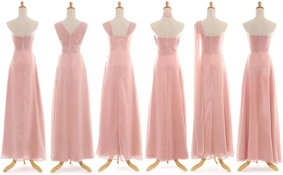 Womens Sweetheart Long Formal Chiffon Bridesmaid Evening Dress